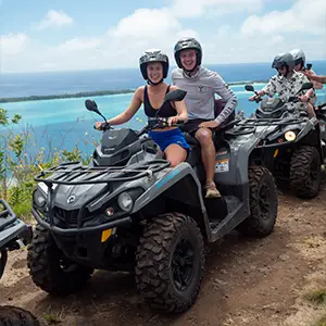 Quad ATV sur le sentier du Mount Popoti