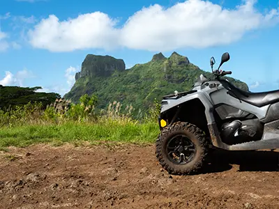 ATV Quad on Mount Popoti viewpoint Bora Bora