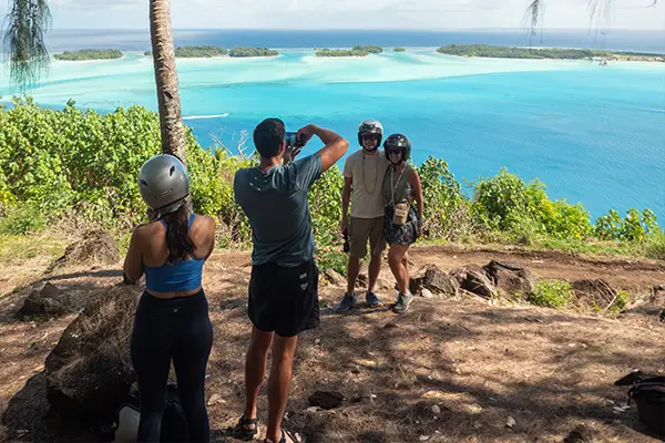 Scenic viewpoints Bora Bora lagoon panoramic view